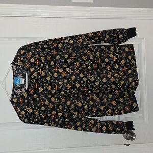 Scrub H.Q. Women's Medium Long Sleeve Scrub Top Shirt